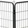 Corral para perros 16 paneles de acero 60x80 cm negro de vidaXL, Casetas y cercados para perros - Ref: Foro24-275492, Precio:...