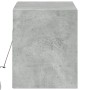 Mueble de TV de pared con luces LED gris hormigón 100x31x35 cm en Muebles TV | Comprar online en Foru.es