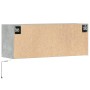 Mueble de TV de pared con luces LED gris hormigón 100x31x35 cm en Muebles TV | Comprar online en Foru.es