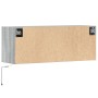 Mueble de TV de pared con luces LED gris Sonoma 100x31x35 cm en Muebles TV | Comprar online en Foru.es