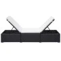 Sonnenliegen mit Kissen 2 Stück schwarzes synthetisches Rattan von vidaXL, Liegen - Ref: Foro24-277088, Preis: 314,47 €, Raba...