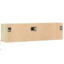 Mueble de TV de pared con luces LED roble Sonoma 140x31x38 cm en Muebles TV | Comprar online en Foru.es