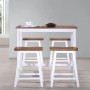 Juego de mesa alta y taburete de cocina 5 pzas madera maciza de vidaXL, muebles para cocinas y comedores - Ref: Foro24-275232...