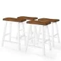 Juego de mesa alta y taburete de cocina 5 pzas madera maciza de vidaXL, muebles para cocinas y comedores - Ref: Foro24-275232...