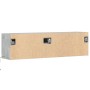 Mueble de pared TV con luces LED gris hormigón 140x31x38 cm en Muebles TV | Comprar online en Foru.es