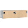Mueble de TV de pared con luces LED gris Sonoma 140x31x38 cm en Muebles TV | Comprar online en Foru.es