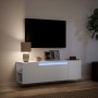 Mueble de TV de pared con luces LED blanco 135x31x39,5 cm en Muebles TV | Comprar online en Foru.es