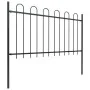 Gartenzaun mit schwarzen Stahlringspitzen 13,6 x 1 m von vidaXL, Zaunpaneele - Ref: Foro24-277663, Preis: 484,13 €, Rabatt: %
