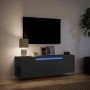 Mueble de TV de pared con luces LED negro 135x31x39,5 cm en Muebles TV | Comprar online en Foru.es