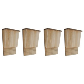 Casas para murciélagos 4 unidades de madera 22x12x34 cm de vidaXL, Refugios para murciélagos - Ref: Foro24-276009, Precio: 51...