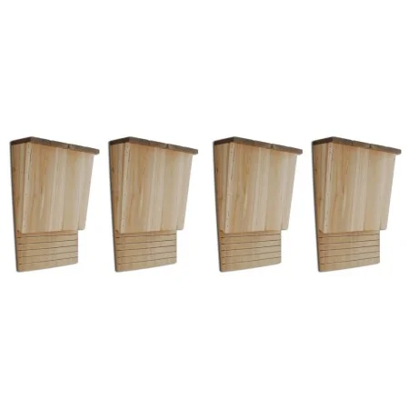 Casas para murciélagos 4 unidades de madera 22x12x34 cm de vidaXL, Refugios para murciélagos - Ref: Foro24-276009, Precio: 60...