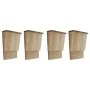 Casas para murciélagos 4 unidades de madera 22x12x34 cm de vidaXL, Refugios para murciélagos - Ref: Foro24-276009, Precio: 60...