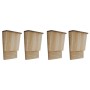 Casas para murciélagos 4 unidades de madera 22x12x34 cm de vidaXL, Refugios para murciélagos - Ref: Foro24-276009, Precio: 51...