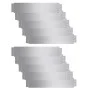 Set of 10 pieces of galvanized steel lawn fences 100x20cm by vidaXL, Garden edging and edging - Ref: Foro24-274902, Price: 60...