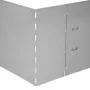 Set mit 10 Rasenzäunen aus verzinktem Stahl 100x20cm von vidaXL, Garteneinfassung und Einfassung - Ref: Foro24-274902, Preis:...