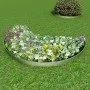 Set de cercas para césped 10 piezas acero galvanizado 100x20cm de vidaXL, Ribetes y bordes para jardín - Ref: Foro24-274902, ...