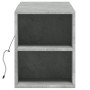 Mueble de TV de pared luces LED gris hormigón 135x31x39,5 cm en Muebles TV | Comprar online en Foru.es