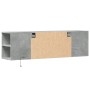Mueble de TV de pared luces LED gris hormigón 135x31x39,5 cm en Muebles TV | Comprar online en Foru.es