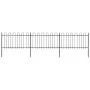 Valla de jardín con puntas de aro acero negro 5,1x1 m by vidaXL, fence panels - Ref: Foro24-277658, Price: 187,42 €, Discount: %