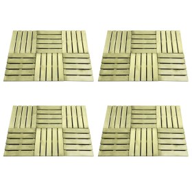 Baldosa de porche 24 unidades madera verde 50x50 cm de vidaXL, Suelos y moquetas - Ref: Foro24-276432, Precio: 249,54 €, Desc...