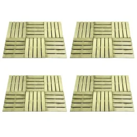 Baldosa de porche 24 unidades madera verde 50x50 cm de vidaXL, Suelos y moquetas - Ref: Foro24-276432, Precio: 240,75 €, Desc...