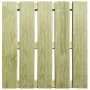 Baldosa de porche 24 unidades madera verde 50x50 cm de vidaXL, Suelos y moquetas - Ref: Foro24-276432, Precio: 240,75 €, Desc...