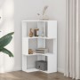 Estantería de esquina 3 niveles madera blanco 50x50x102 cm en Librerías y estanterías | Comprar online en Foru.es