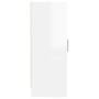 Mueble zapatero de aglomerado blanco con brillo 32x35x92 cm de vidaXL, Zapateros y organizadores de calzado - Ref: Foro24-808...