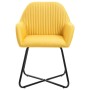 Sillas de comedor 4 unidades tela amarillo de vidaXL, Sillas de comedor - Ref: Foro24-277108, Precio: 360,40 €, Descuento: %