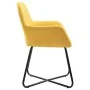 Sillas de comedor 4 unidades tela amarillo by vidaXL, dining chairs - Ref: Foro24-277108, Price: 355,74 €, Discount: %