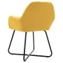Sillas de comedor 4 unidades tela amarillo by vidaXL, dining chairs - Ref: Foro24-277108, Price: 355,74 €, Discount: %