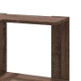 Estantería de esquina 3 niveles madera marrón roble 50x50x102cm en Librerías y estanterías | Comprar online en Foru.es