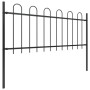 Valla de jardín con puntas de aro acero negro 5,1x0,8 m de vidaXL, Paneles de vallas - Ref: Foro24-277649, Precio: 202,97 €, ...