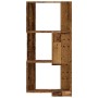 Estantería de esquina 3 niveles madera envejecida 50x50x102 cm en Librerías y estanterías | Comprar online en Foru.es