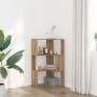 Estantería esquina 3 niveles madera roble artisan 50x50x102 cm en Librerías y estanterías | Comprar online en Foru.es