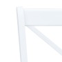 Sillas de comedor 6 uds madera maciza de caucho blanco y madera de vidaXL, Sillas de comedor - Ref: Foro24-277544, Precio: 45...