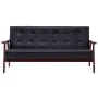 3-teilige Sofagarnitur aus schwarzem Kunstleder von vidaXL, Sofas - Ref: Foro24-278398, Preis: 515,97 €, Rabatt: %