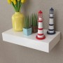 Estantes de pared flotantes con cajones 2 uds blanco 48 cm de vidaXL, Estantes y estanterías - Ref: Foro24-276001, Precio: 76...