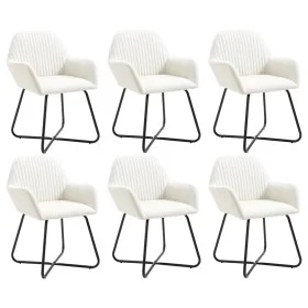 Sillas de comedor 6 unidades tela color crema de vidaXL, Sillas de comedor - Ref: Foro24-277099, Precio: 664,08 €, Descuento: %
