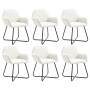 Sillas de comedor 6 unidades tela color crema de vidaXL, Sillas de comedor - Ref: Foro24-277099, Precio: 674,31 €, Descuento: %