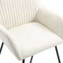 Sillas de comedor 6 unidades tela color crema de vidaXL, Sillas de comedor - Ref: Foro24-277099, Precio: 674,31 €, Descuento: %