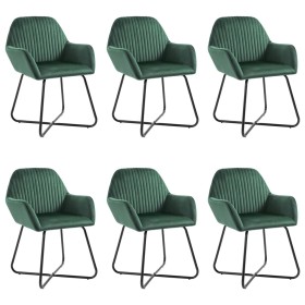 Sillas de comedor 6 unidades de terciopelo verde de vidaXL, Sillas de comedor - Ref: Foro24-277008, Precio: 700,31 €, Descuen...