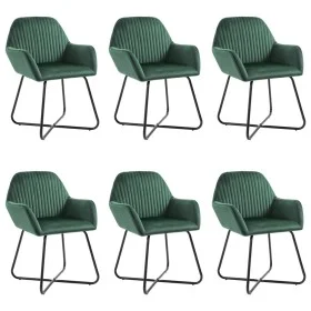 Sillas de comedor 6 unidades de terciopelo verde de vidaXL, Sillas de comedor - Ref: Foro24-277008, Precio: 689,19 €, Descuen...