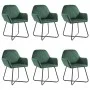 Sillas de comedor 6 unidades de terciopelo verde de vidaXL, Sillas de comedor - Ref: Foro24-277008, Precio: 689,19 €, Descuen...