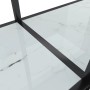 Mesa consola vidrio templado blanco 220x35x75,5 cm de vidaXL, Mesas auxiliares - Ref: Foro24-331712, Precio: 113,45 €, Descue...