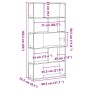 Librería 5 estantes madera ingeniería blanco 80,5x23,5x162,5 cm en Librerías y estanterías | Comprar online en Foru.es
