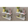 Estantes de pared 4 unidades blanco 60 cm de vidaXL, Estantes y estanterías - Ref: Foro24-275997, Precio: 66,17 €, Descuento: %