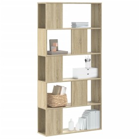 Librería de 5 niveles madera roble Sonoma 80,5x23,5x162,5 cm en Librerías y estanterías | Comprar online en Foru.es