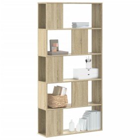 Librería de 5 niveles madera roble Sonoma 80,5x23,5x162,5 cm en Librerías y estanterías | Comprar online en Foru.es