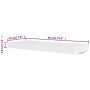 Estantes de pared 4 unidades blanco 60 cm de vidaXL, Estantes y estanterías - Ref: Foro24-275997, Precio: 66,17 €, Descuento: %